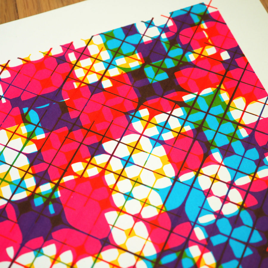 CMYK Stingrays Plotter Art - Limited Edition of 3