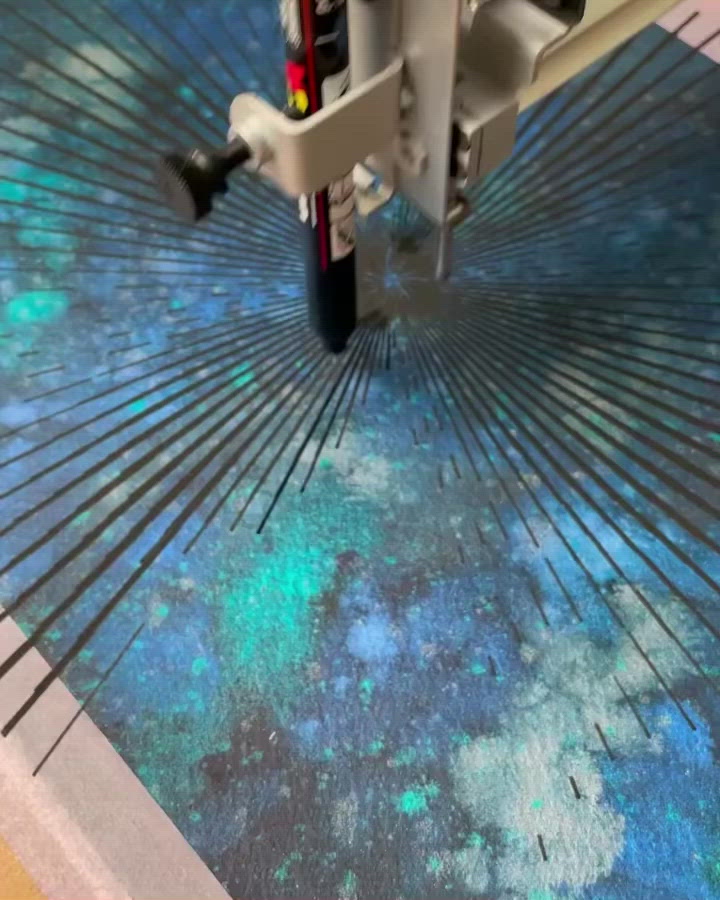 Space Warp Plotter Art - Limited Edition of 1