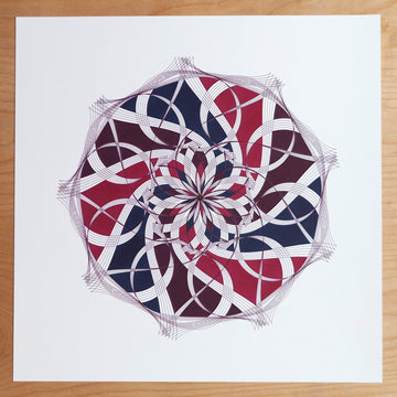 Heart Mandala Print - Limited Edition of 1