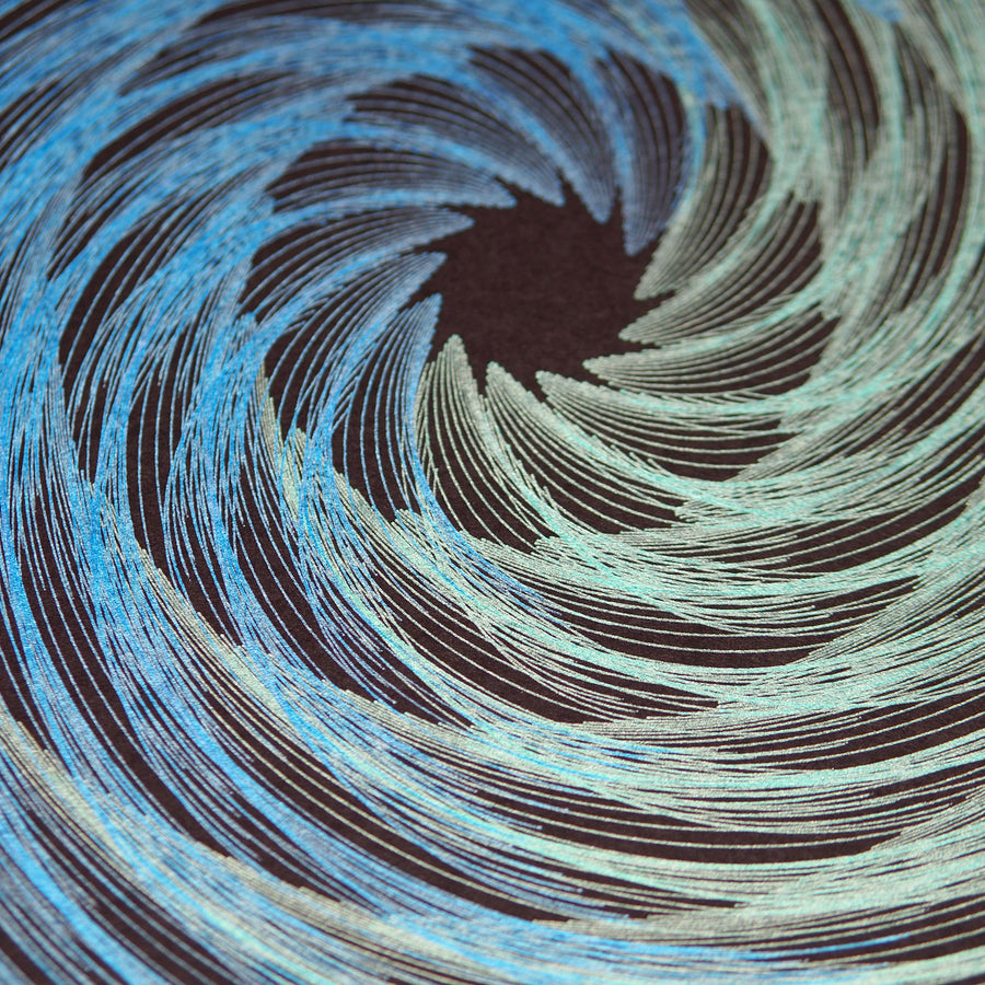 Ocean Swirl Plotter Art - Limited Edition of 5