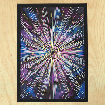 Space Curtain Plotter Art - Limited Edition of 1